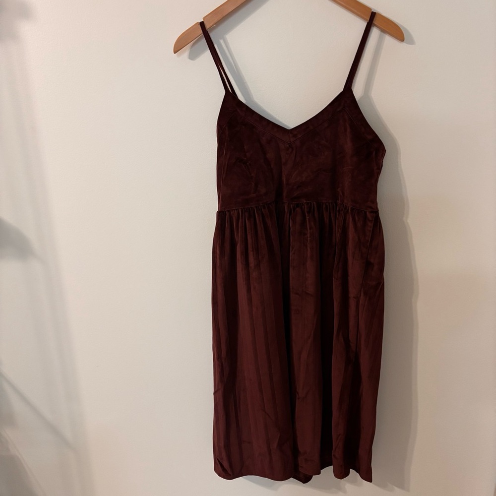 Meridian Velvet Cami Dress - Burgundy Fits XS/S Japan